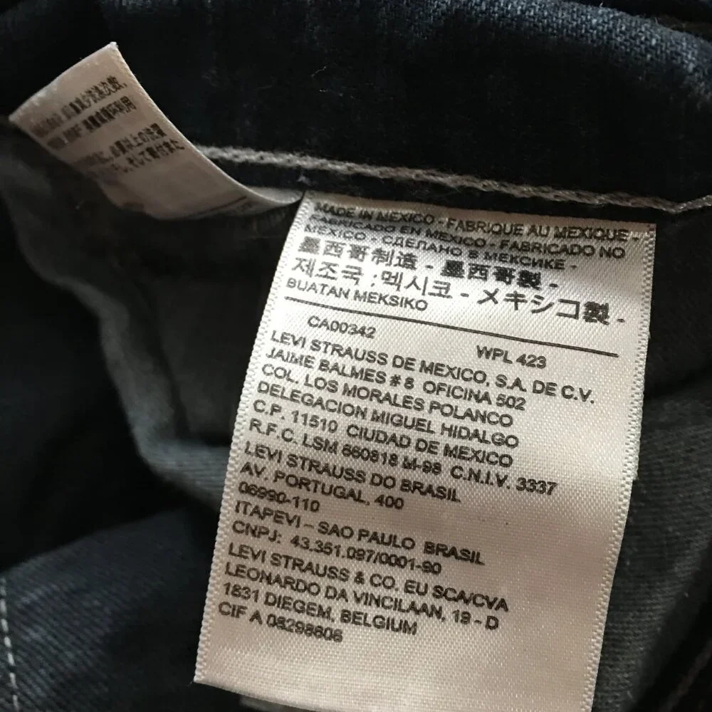 Levi's 559 Relaxed Straight Mens Jeans Size 40x32 Dark Wash